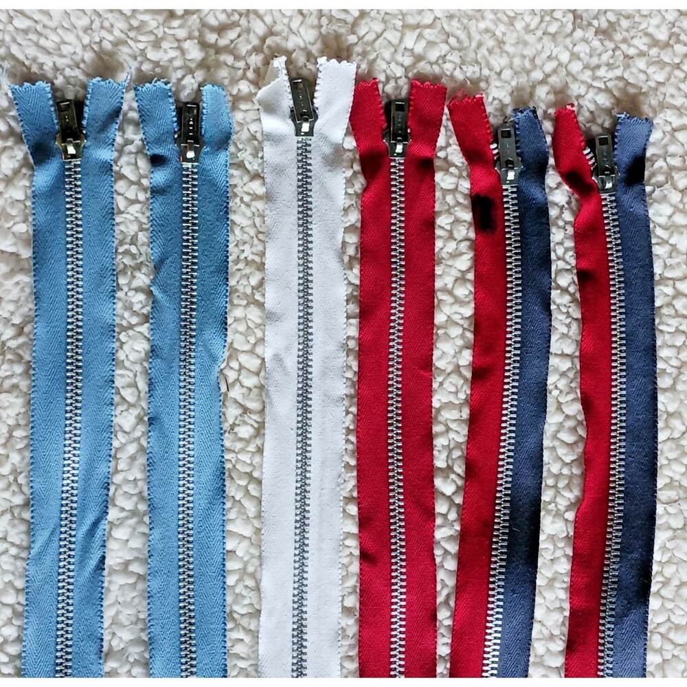 6 Talon Reversable  Jacket  Zippers Vintage with Metal Teeth